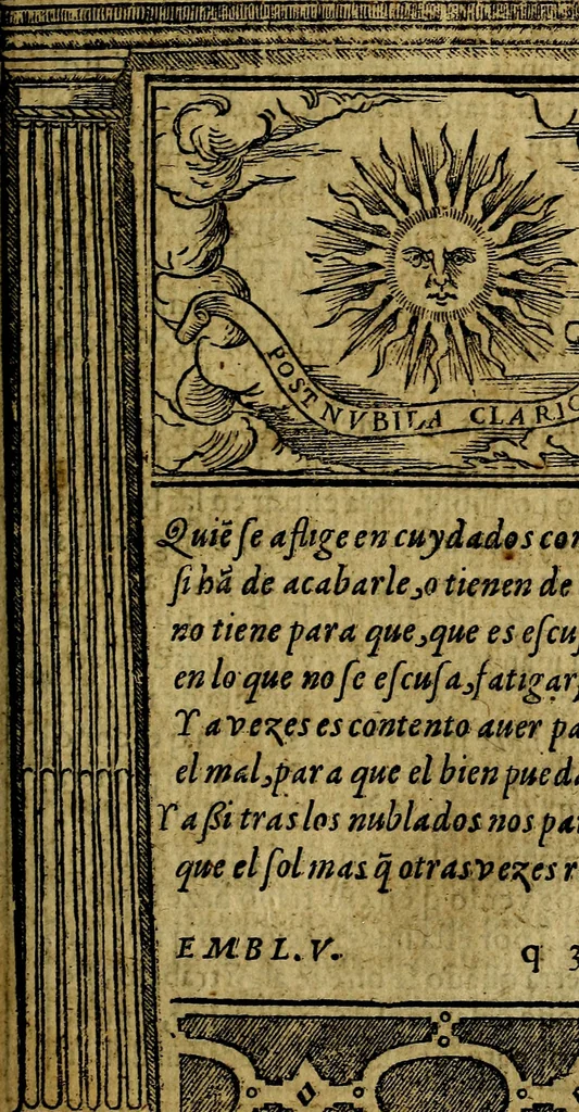 An illustration from Emblemas morales de Don Iuan de Horozco y Couarruuias Arcediano de Cuellar en la Santa Yglesia de Segouia., 1591, leaf 244
