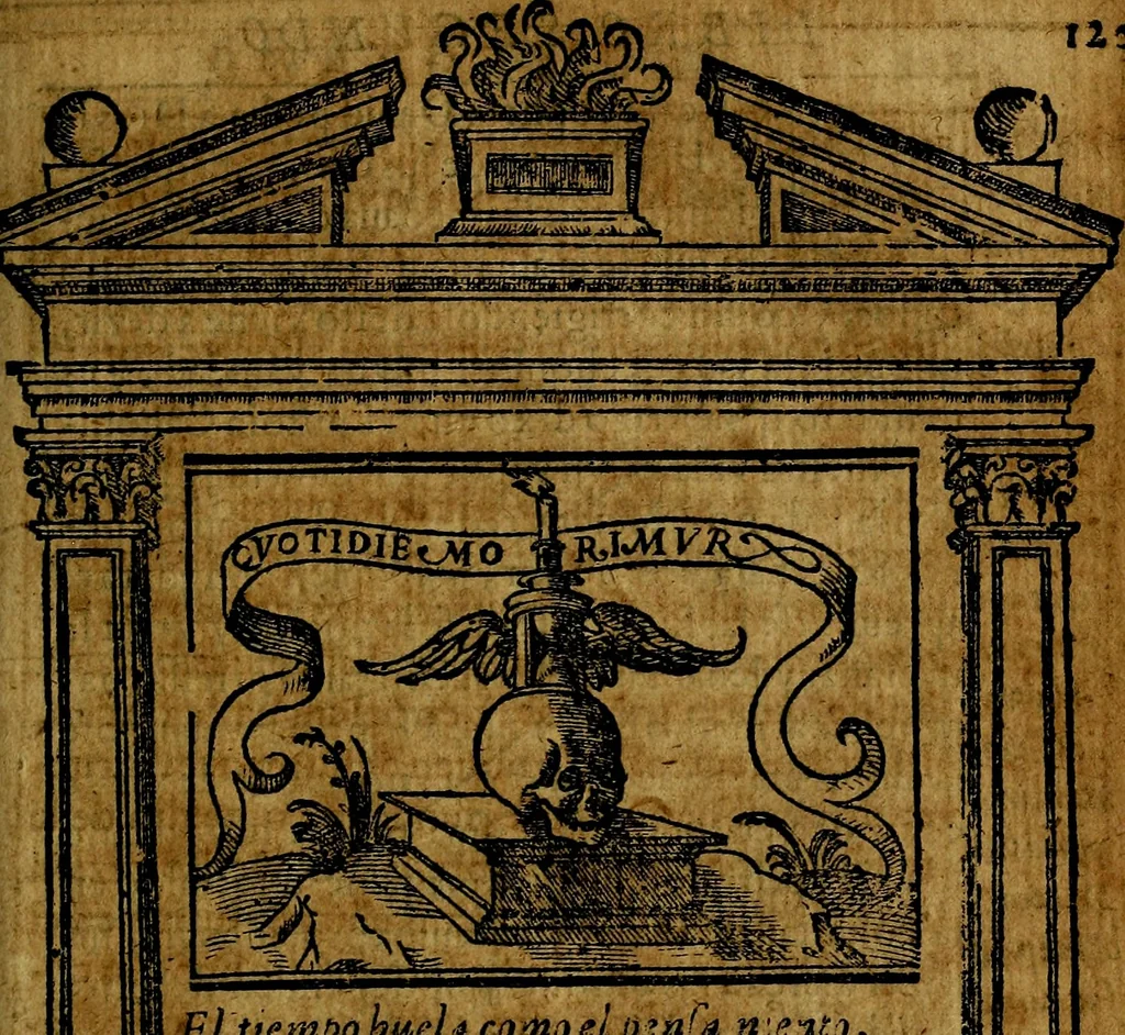 An illustration from Emblemas morales de Don Iuan de Horozco y Couarruuias Arcediano de Cuellar en la Santa Yglesia de Segouia., 1591, leaf 256