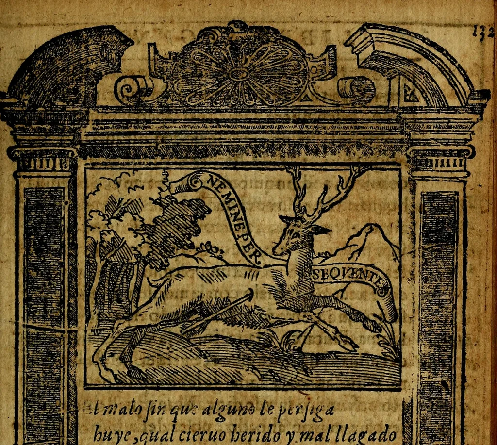 An illustration from Emblemas morales de Don Iuan de Horozco y Couarruuias Arcediano de Cuellar en la Santa Yglesia de Segouia., 1591, leaf 268