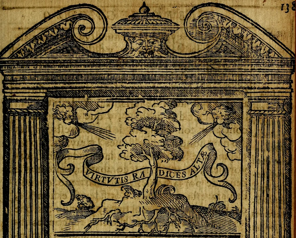 An illustration from Emblemas morales de Don Iuan de Horozco y Couarruuias Arcediano de Cuellar en la Santa Yglesia de Segouia., 1591, leaf 280