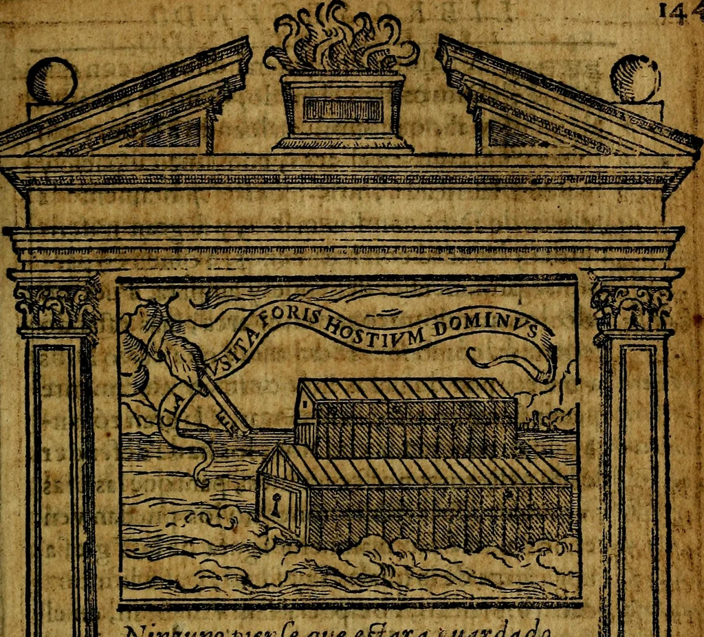 An illustration from Emblemas morales de Don Iuan de Horozco y Couarruuias Arcediano de Cuellar en la Santa Yglesia de Segouia., 1591, leaf 292