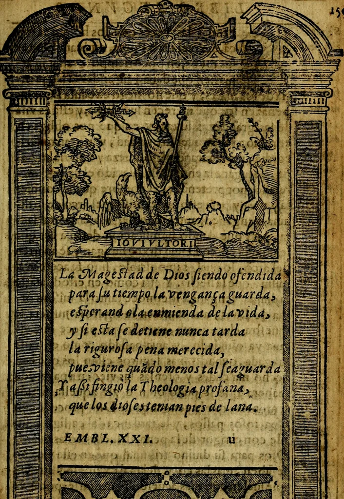 An illustration from Emblemas morales de Don Iuan de Horozco y Couarruuias Arcediano de Cuellar en la Santa Yglesia de Segouia., 1591, leaf 304