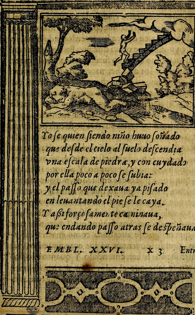 An illustration from Emblemas morales de Don Iuan de Horozco y Couarruuias Arcediano de Cuellar en la Santa Yglesia de Segouia., 1591, leaf 324