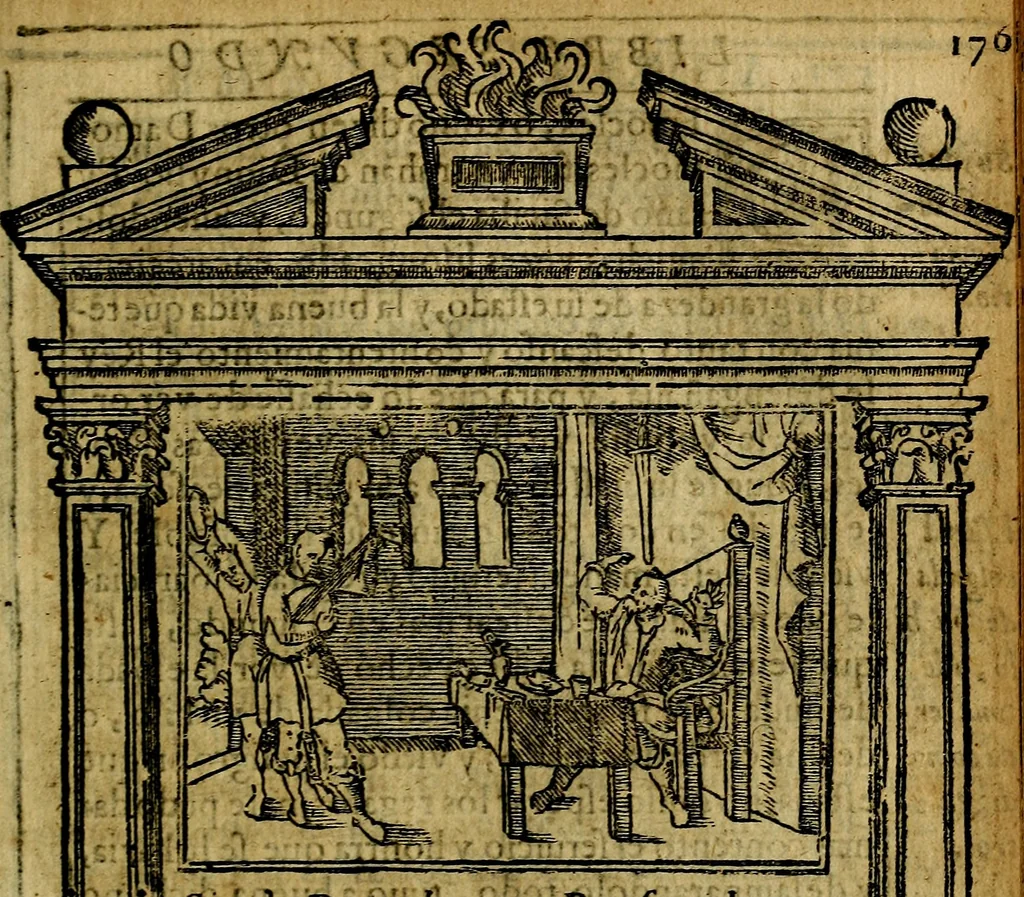 An illustration from Emblemas morales de Don Iuan de Horozco y Couarruuias Arcediano de Cuellar en la Santa Yglesia de Segouia., 1591, leaf 356