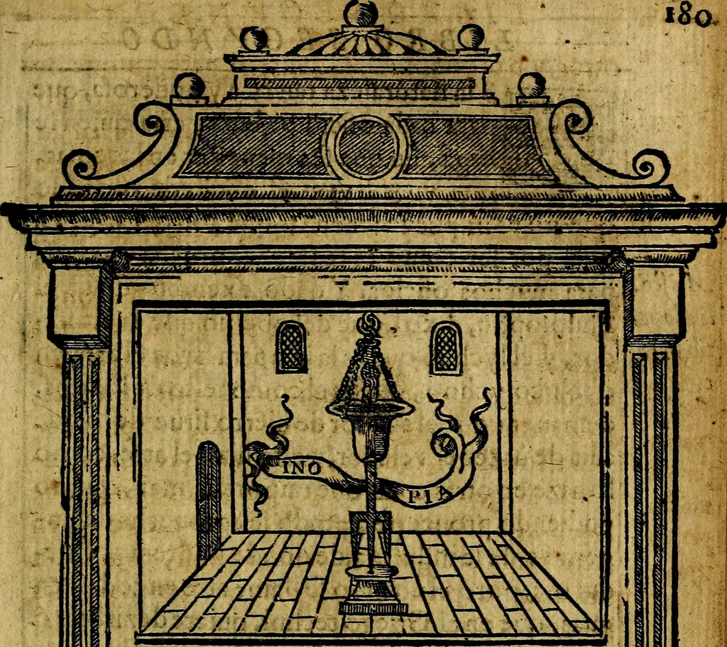 An illustration from Emblemas morales de Don Iuan de Horozco y Couarruuias Arcediano de Cuellar en la Santa Yglesia de Segouia., 1591, leaf 364