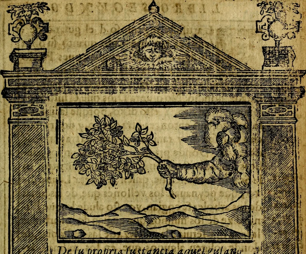 An illustration from Emblemas morales de Don Iuan de Horozco y Couarruuias Arcediano de Cuellar en la Santa Yglesia de Segouia., 1591, leaf 384