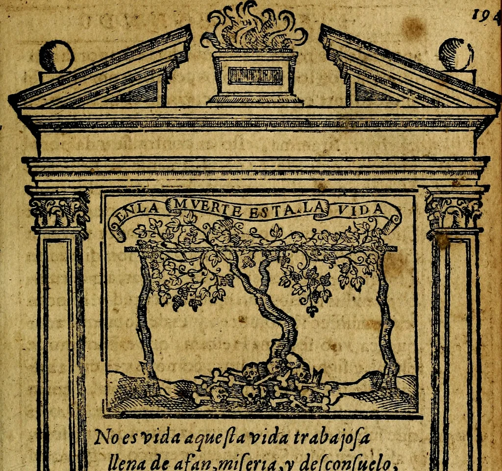 An illustration from Emblemas morales de Don Iuan de Horozco y Couarruuias Arcediano de Cuellar en la Santa Yglesia de Segouia., 1591, leaf 392