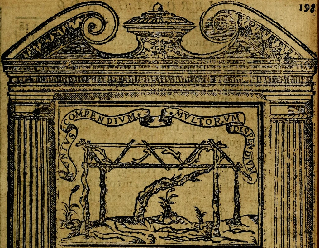 An illustration from Emblemas morales de Don Iuan de Horozco y Couarruuias Arcediano de Cuellar en la Santa Yglesia de Segouia., 1591, leaf 398