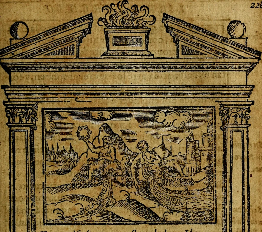An illustration from Emblemas morales de Don Iuan de Horozco y Couarruuias Arcediano de Cuellar en la Santa Yglesia de Segouia., 1591, leaf 460