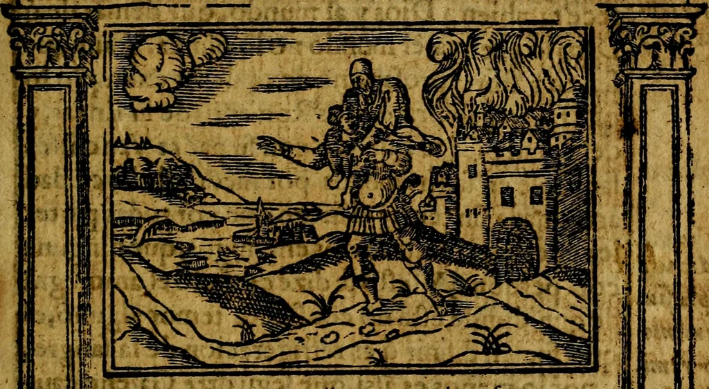 An illustration from Emblemas morales de Don Iuan de Horozco y Couarruuias Arcediano de Cuellar en la Santa Yglesia de Segouia., 1591, leaf 468