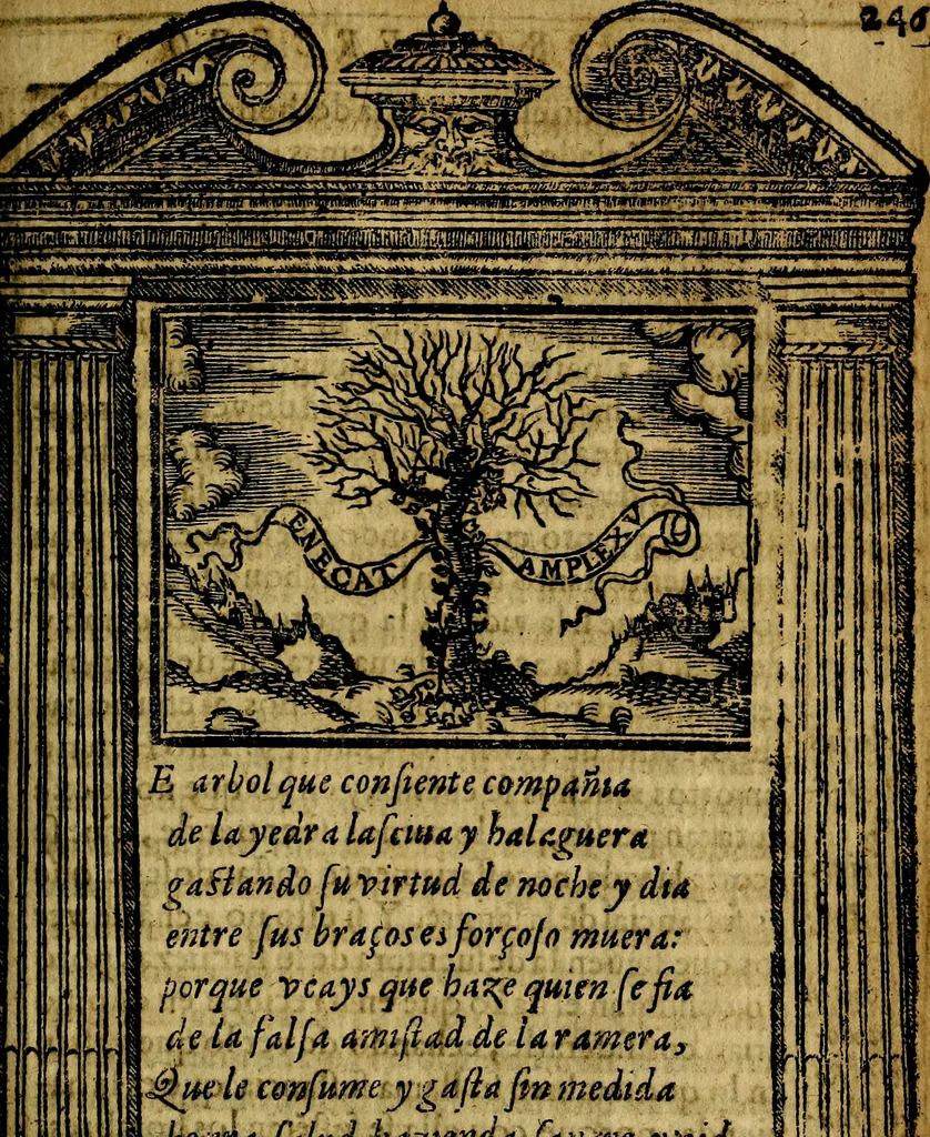 An illustration from Emblemas morales de Don Iuan de Horozco y Couarruuias Arcediano de Cuellar en la Santa Yglesia de Segouia., 1591, leaf 496
