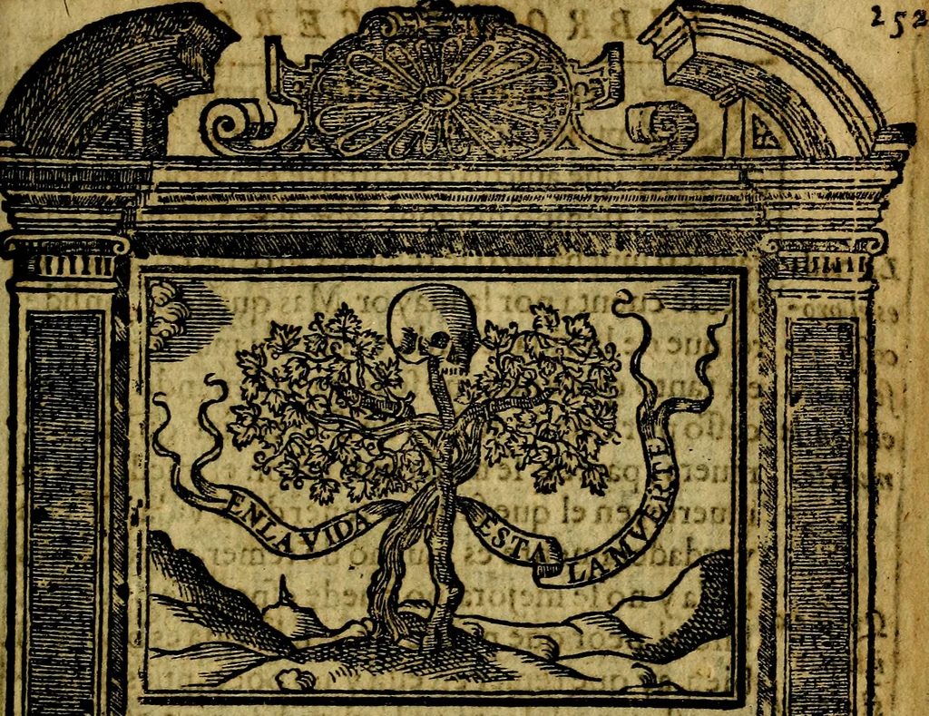 An illustration from Emblemas morales de Don Iuan de Horozco y Couarruuias Arcediano de Cuellar en la Santa Yglesia de Segouia., 1591, leaf 508