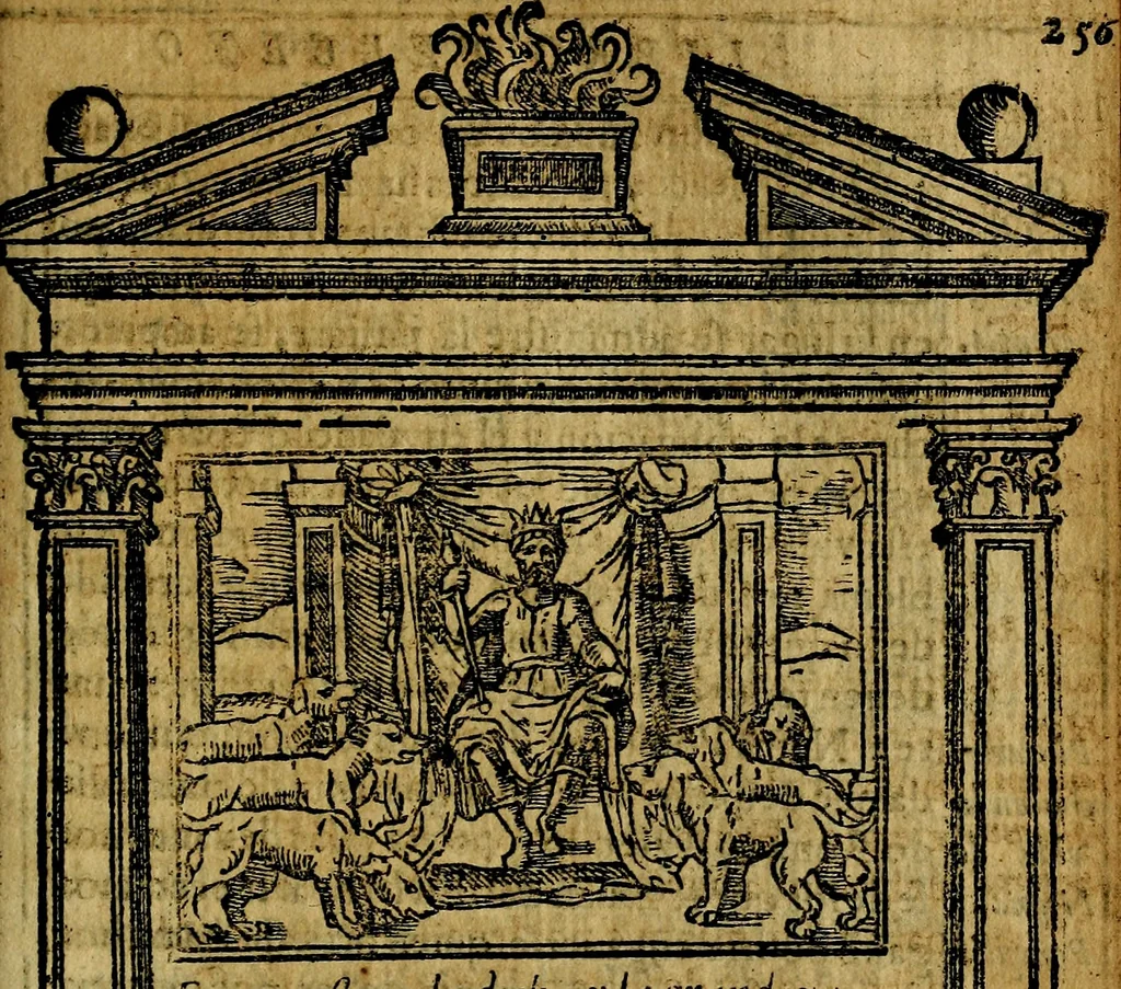 An illustration from Emblemas morales de Don Iuan de Horozco y Couarruuias Arcediano de Cuellar en la Santa Yglesia de Segouia., 1591, leaf 516