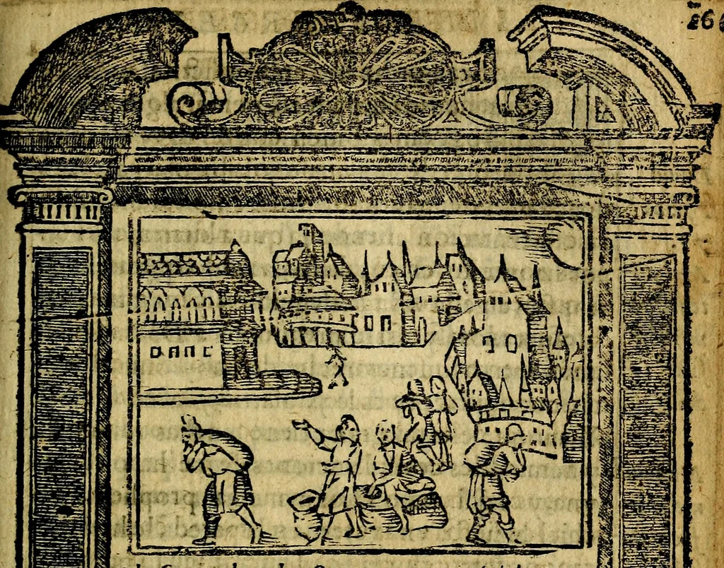 An illustration from Emblemas morales de Don Iuan de Horozco y Couarruuias Arcediano de Cuellar en la Santa Yglesia de Segouia., 1591, leaf 536
