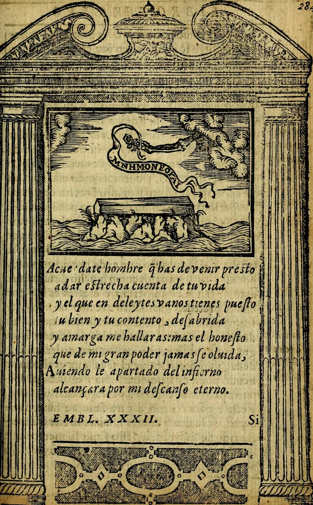 An illustration from Emblemas morales de Don Iuan de Horozco y Couarruuias Arcediano de Cuellar en la Santa Yglesia de Segouia., 1591, leaf 572