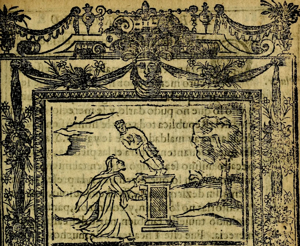 An illustration from Emblemas morales de Don Iuan de Horozco y Couarruuias Arcediano de Cuellar en la Santa Yglesia de Segouia., 1591, leaf 576