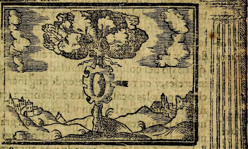 An illustration from Emblemas morales de Don Iuan de Horozco y Couarruuias Arcediano de Cuellar en la Santa Yglesia de Segouia., 1591, leaf 580