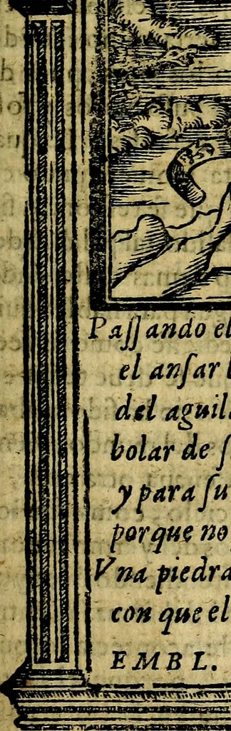 An illustration from Emblemas morales de Don Iuan de Horozco y Couarruuias Arcediano de Cuellar en la Santa Yglesia de Segouia., 1591, leaf 588