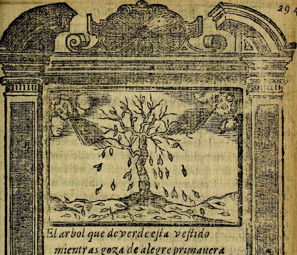 An illustration from Emblemas morales de Don Iuan de Horozco y Couarruuias Arcediano de Cuellar en la Santa Yglesia de Segouia., 1591, leaf 592