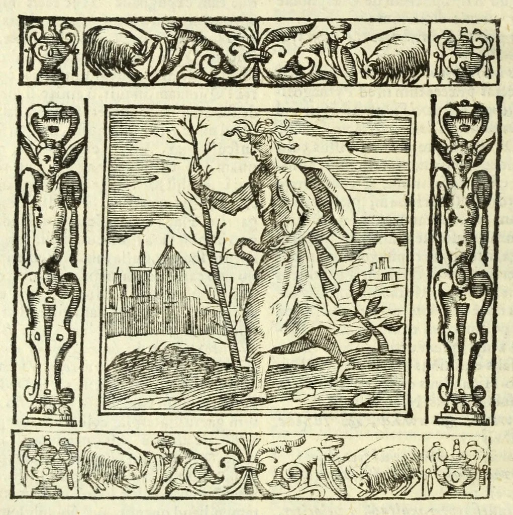 An illustration from Andreae Alciati Emblemata, 1621, leaf 400