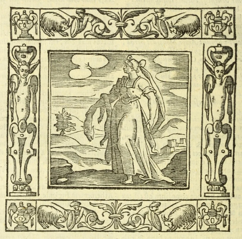 An illustration from Andreae Alciati Emblemata, 1621, leaf 432