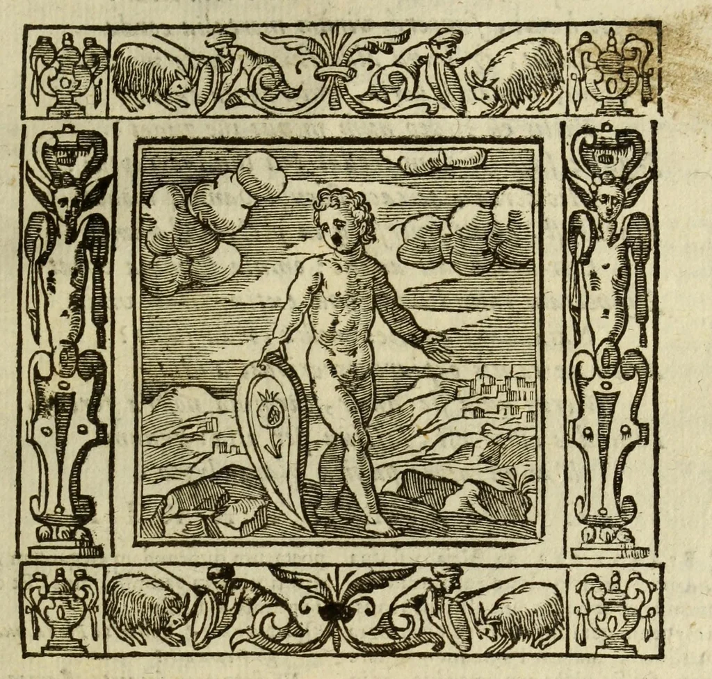 An illustration from Andreae Alciati Emblemata, 1621, leaf 557