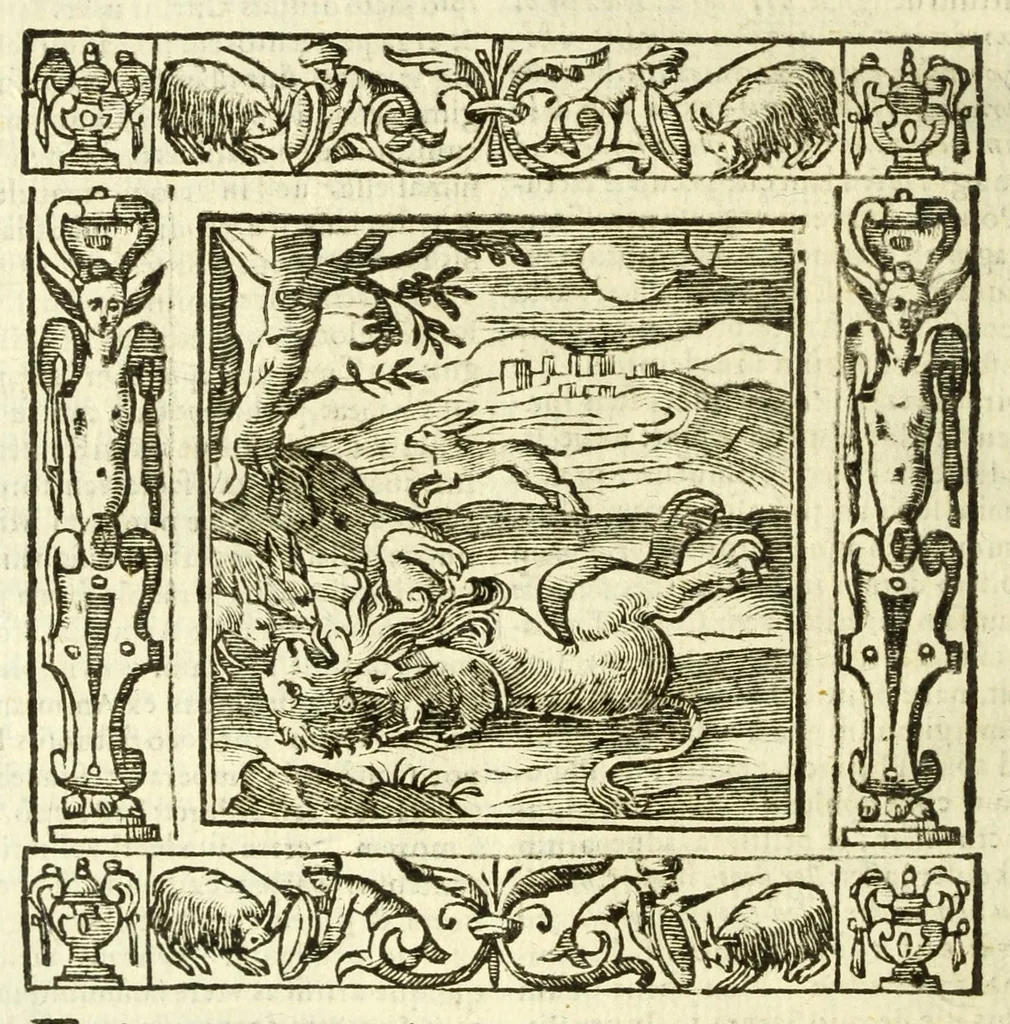 An illustration from Andreae Alciati Emblemata, 1621, leaf 738