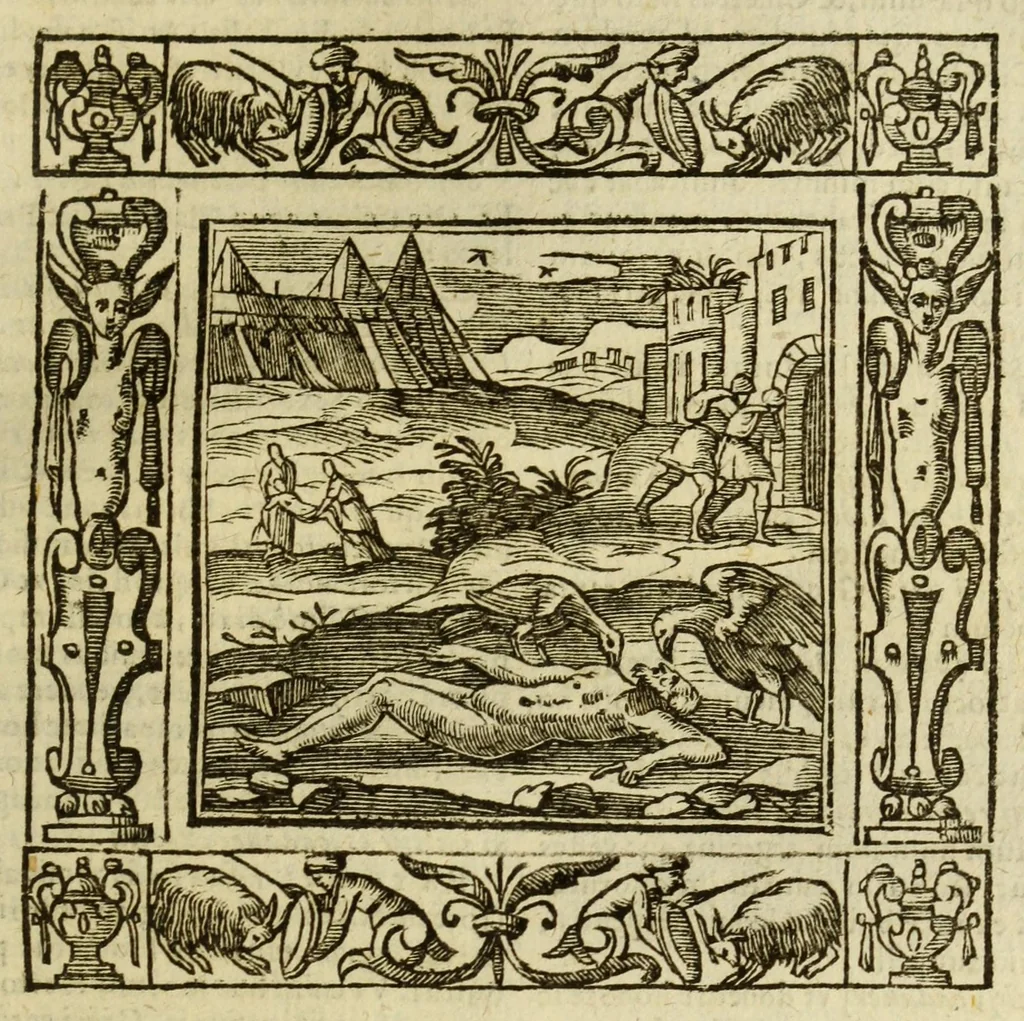 An illustration from Andreae Alciati Emblemata, 1621, leaf 757