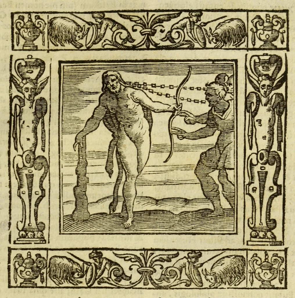 An illustration from Andreae Alciati Emblemata, 1621, leaf 835