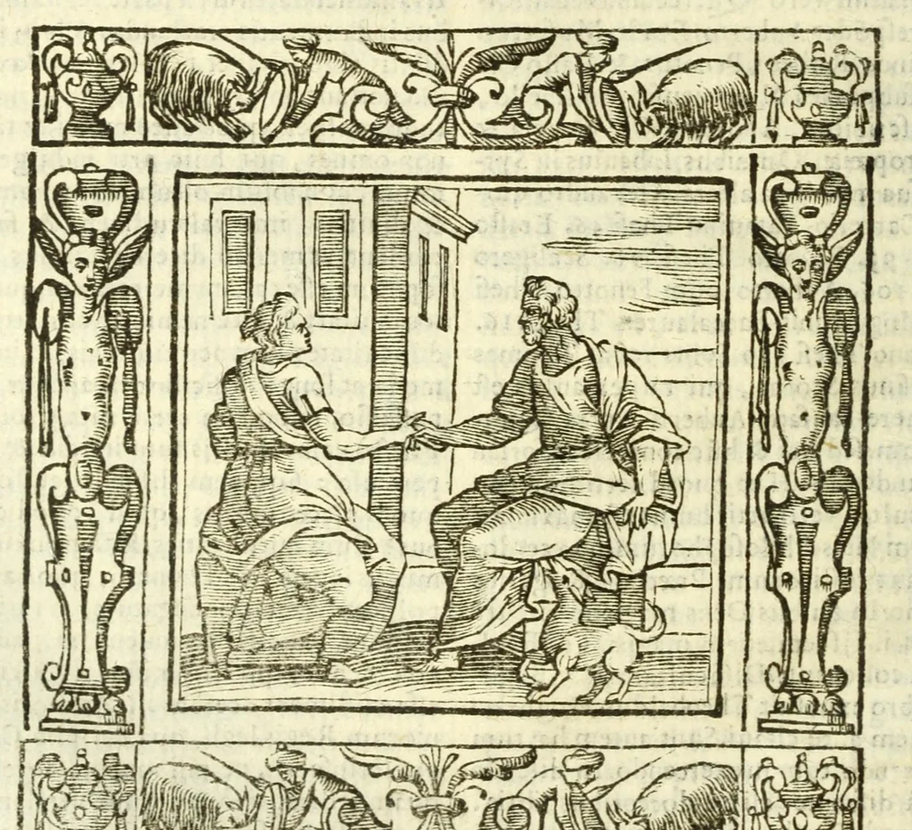 An illustration from Andreae Alciati Emblemata, 1621, leaf 896