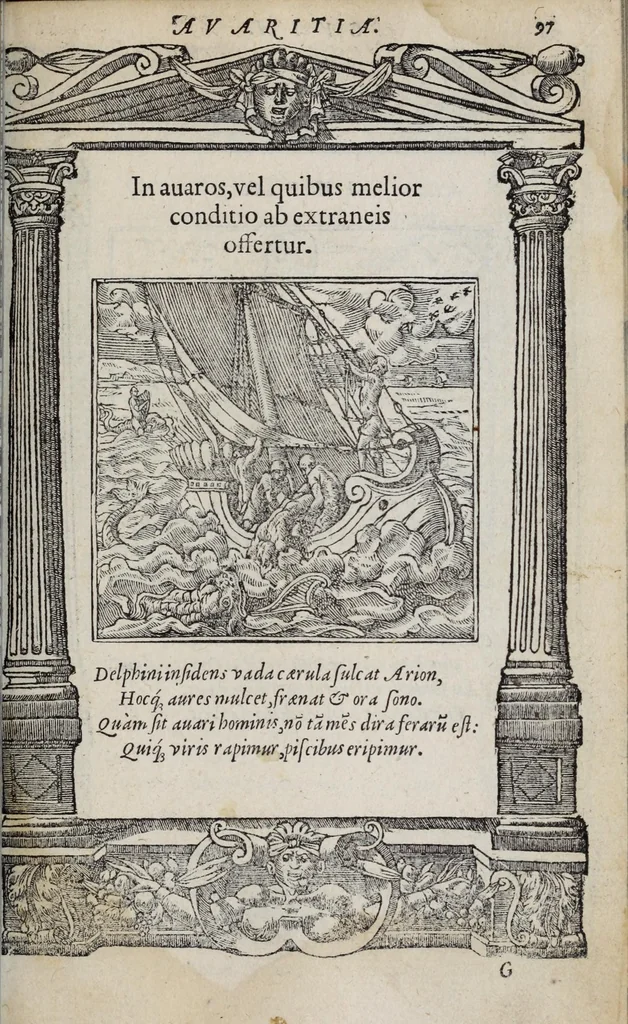 An illustration from Emblemata, 1551, leaf 103