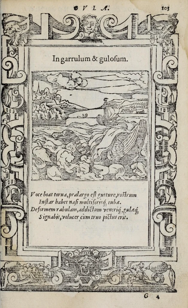 An illustration from Emblemata, 1551, leaf 109