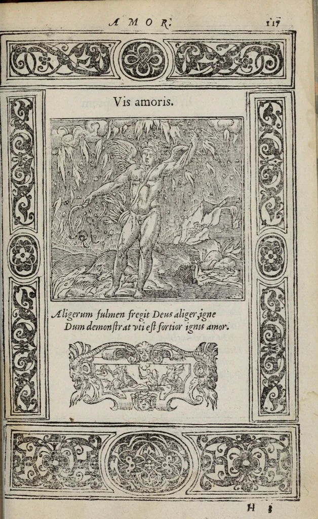 An illustration from Emblemata, 1551, leaf 123