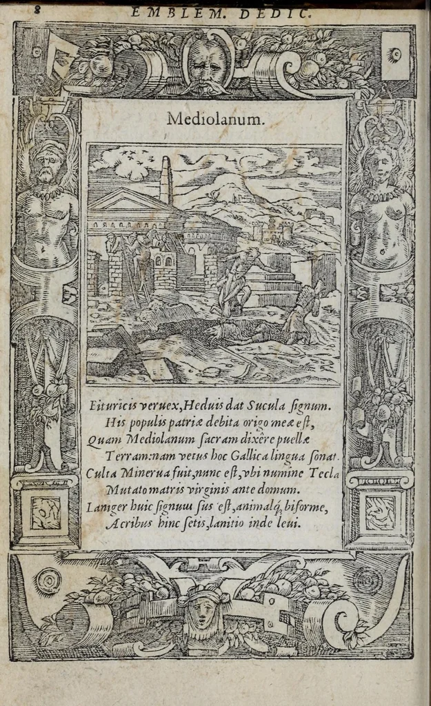 An illustration from Emblemata, 1551, leaf 14