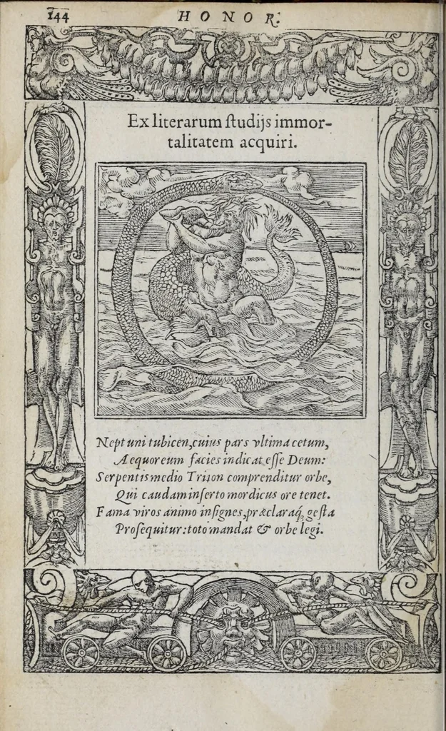 An illustration from Emblemata, 1551, leaf 150