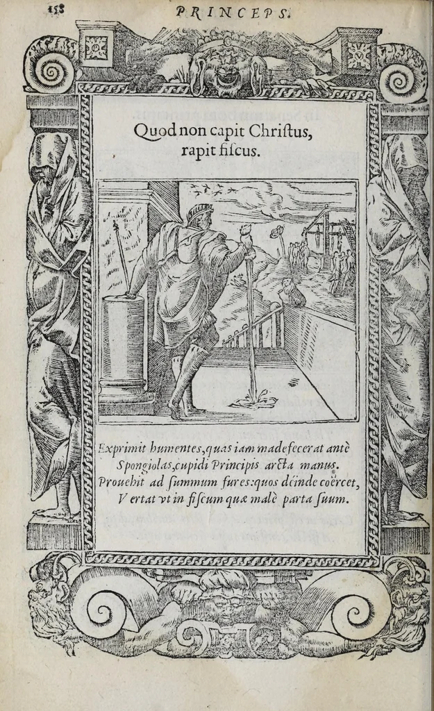 An illustration from Emblemata, 1551, leaf 164