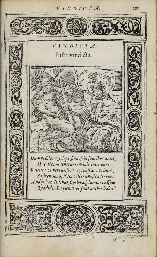 An illustration from Emblemata, 1551, leaf 191