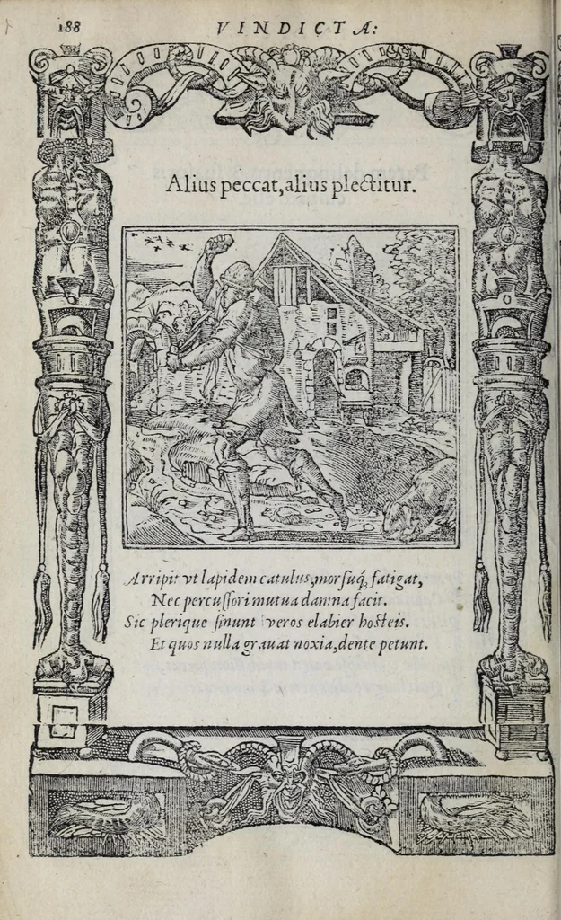 An illustration from Emblemata, 1551, leaf 194