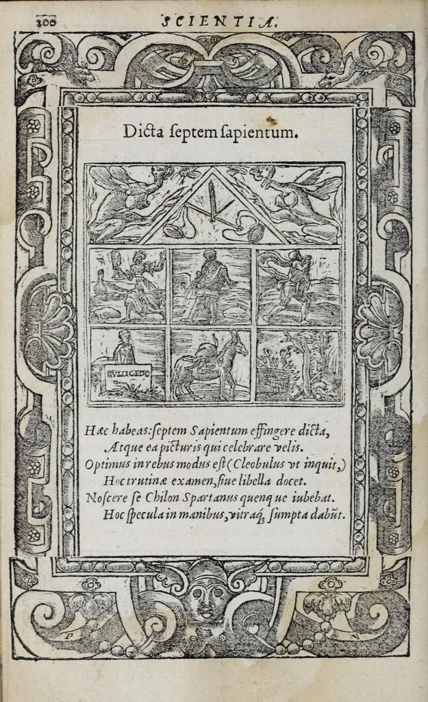 An illustration from Emblemata, 1551, leaf 206
