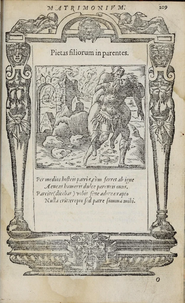 An illustration from Emblemata, 1551, leaf 215