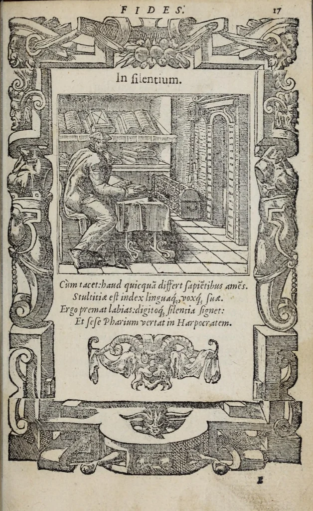 An illustration from Emblemata, 1551, leaf 23