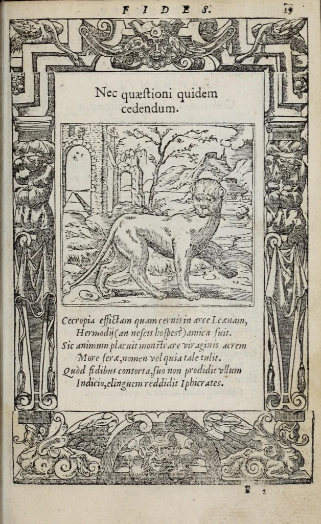 An illustration from Emblemata, 1551, leaf 25