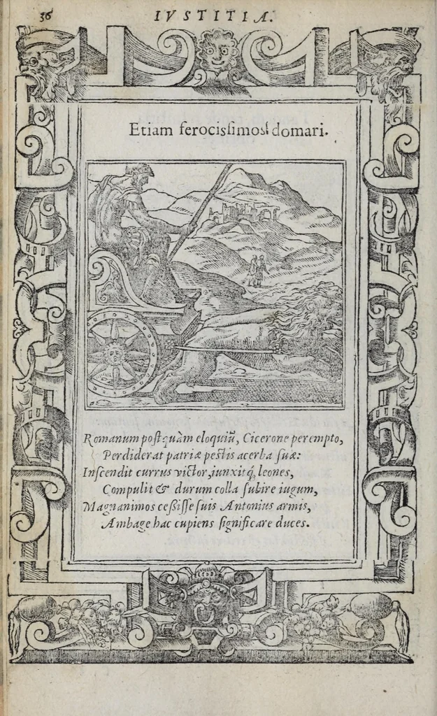 An illustration from Emblemata, 1551, leaf 42