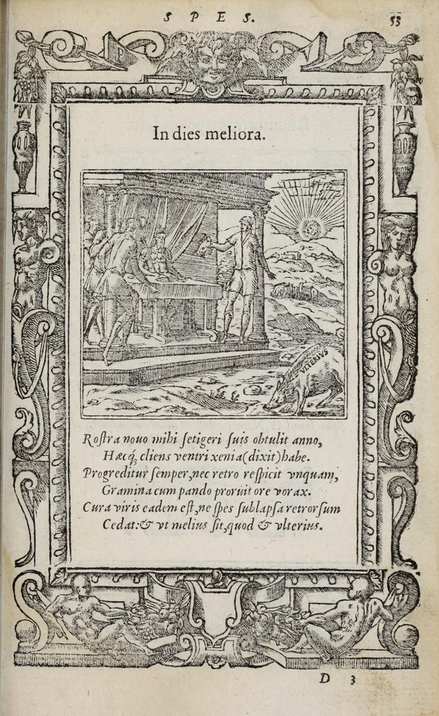 An illustration from Emblemata, 1551, leaf 59