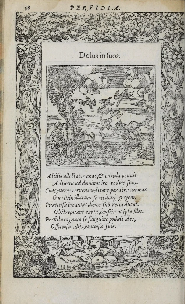 An illustration from Emblemata, 1551, leaf 64