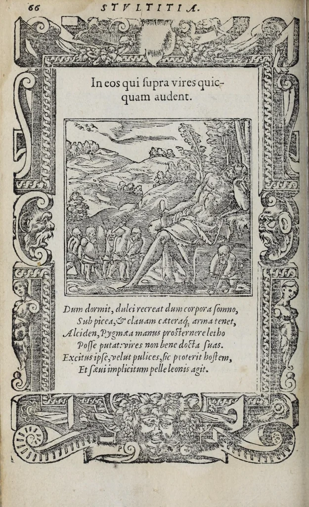 An illustration from Emblemata, 1551, leaf 72