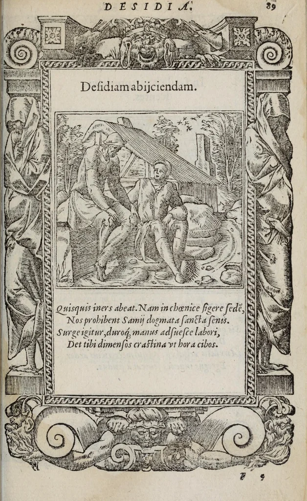 An illustration from Emblemata, 1551, leaf 95