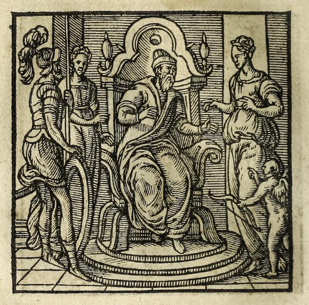 An illustration from Emblemata, 1608, leaf 138