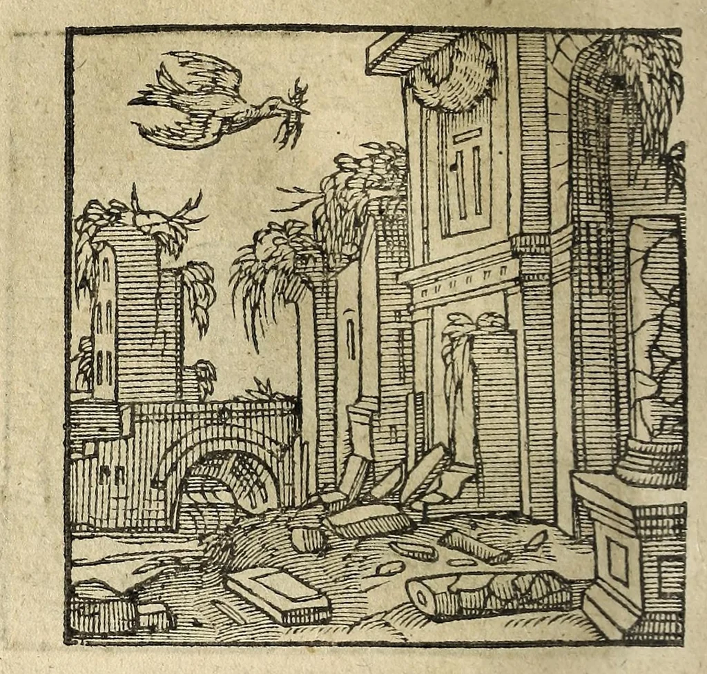 An illustration from Emblemata, 1608, leaf 210