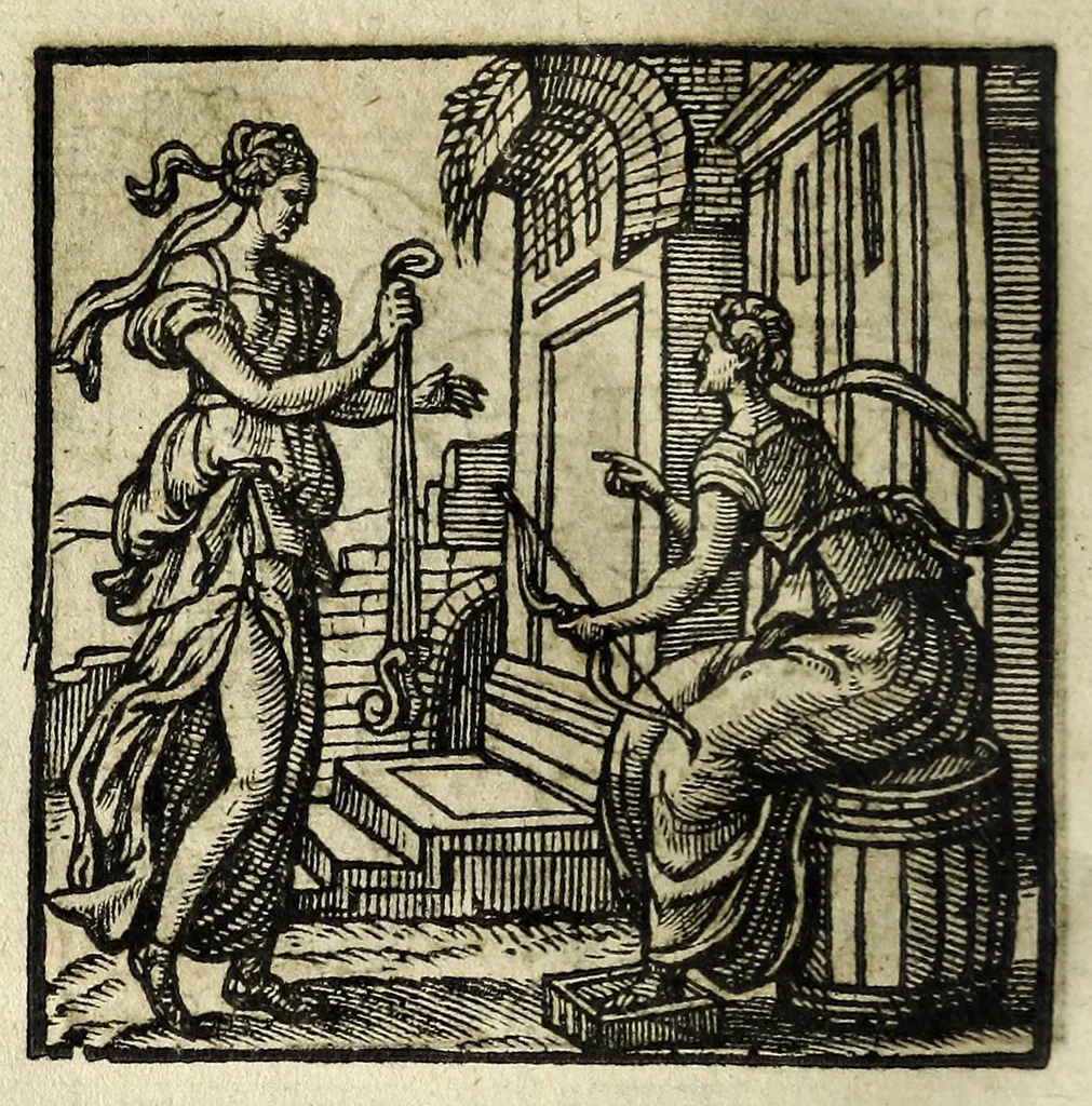 An illustration from Emblemata, 1608, leaf 76